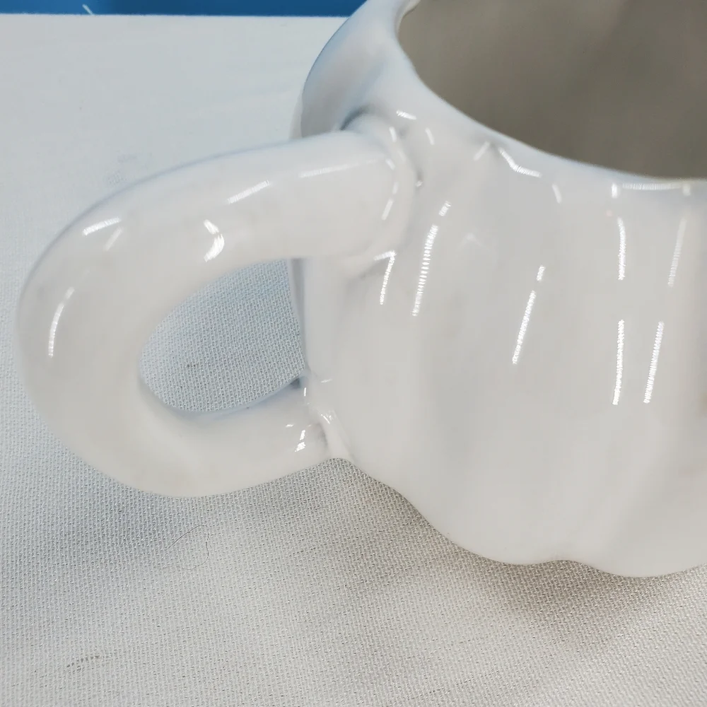 by Anthropologie white pumpkin coffee cup